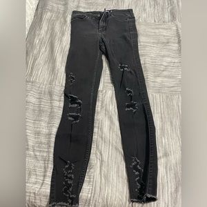 Hollister Jeans - Destructed Black